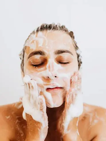 Washing face