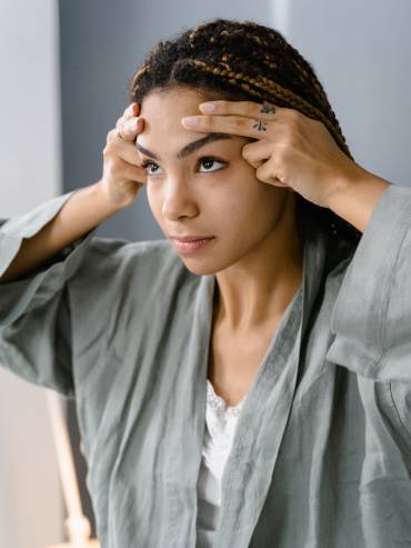 Woman who has had anti-wrinkle treatment at Blemish Clinic in the North West.