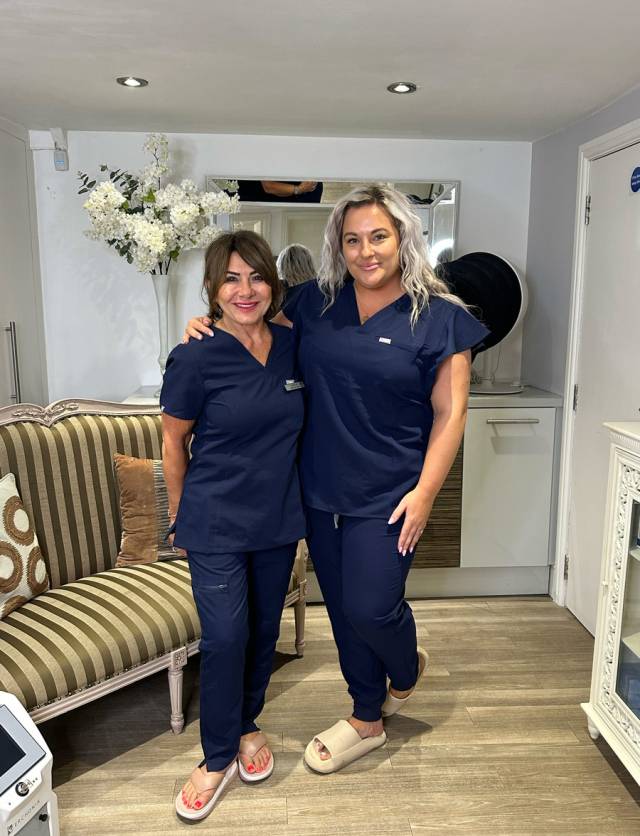 Jan and staff at Blemish Clinic